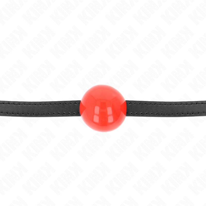 KINK - RED SINGLE SOLID BALL 4 CM GAG 65 x 1.5 CM - NOCTURNA DESIRES