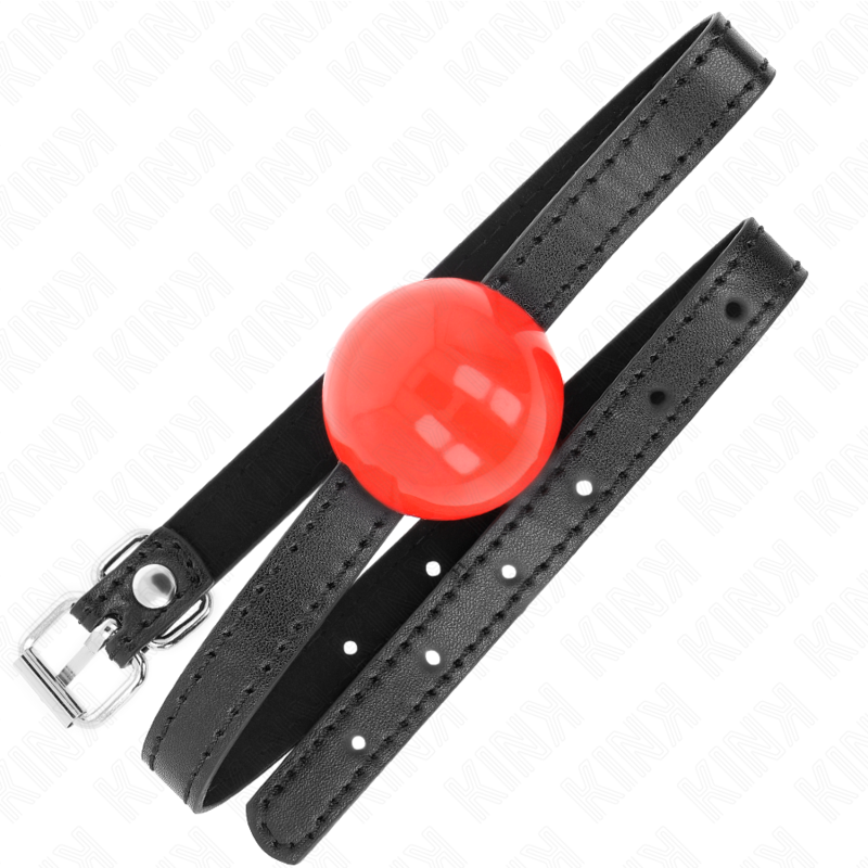 KINK - RED SINGLE SOLID BALL 4 CM GAG 65 x 1.5 CM - NOCTURNA DESIRES