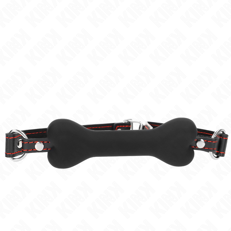 KINK - BLACK BONE 12 CM GAG 63 x 2 CM - NOCTURNA DESIRES