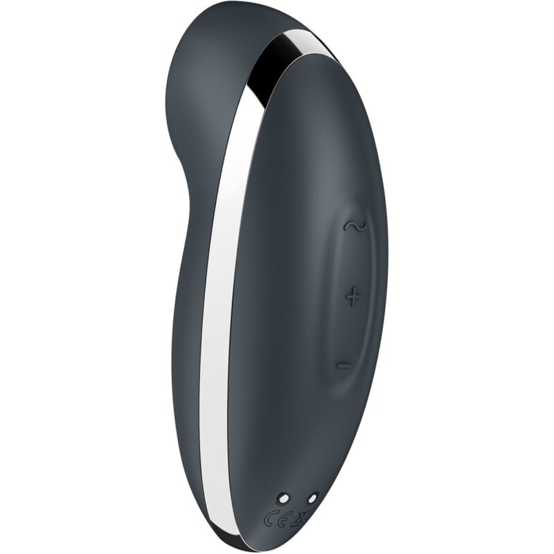 SATISFYER - TAP & CLIMAX 2 VIBRATOR & STIMULATOR GREY - NOCTURNA DESIRES