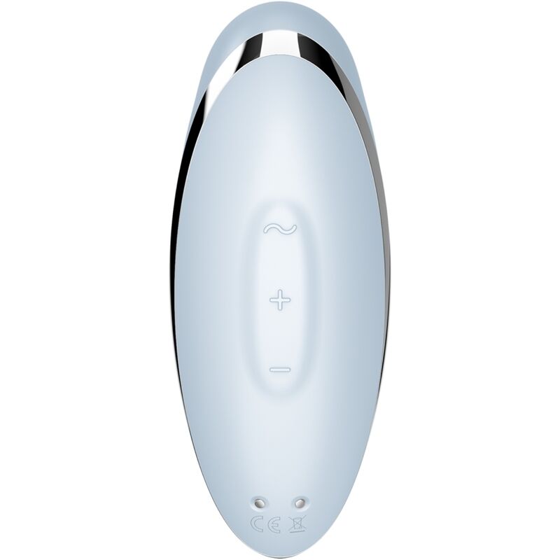 SATISFYER - TAP & CLIMAX 2 VIBRATOR & STIMULATOR BLUE - NOCTURNA DESIRES