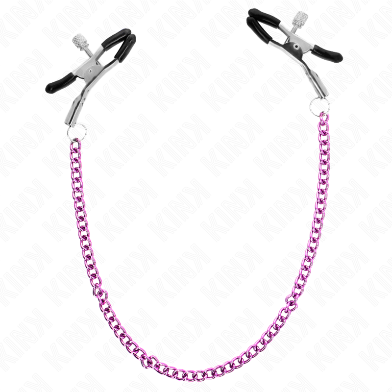 KINK - CHAIN NIPPLE CLAMPS PURPLE 30 CM - NOCTURNA DESIRES
