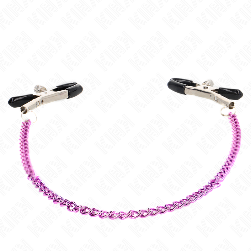 KINK - CHAIN NIPPLE CLAMPS PURPLE 30 CM - NOCTURNA DESIRES