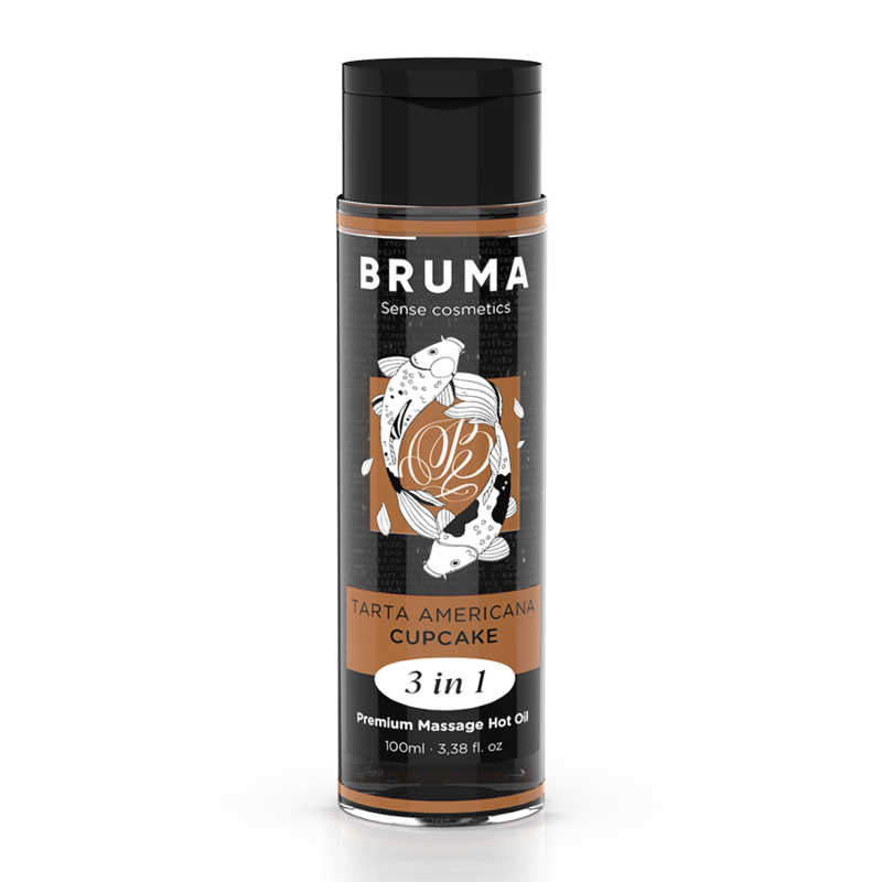 BRUMA - PREMIUM MASSAGE HOT OIL CUPCAKE 3 IN 1 - 100 ML - NOCTURNA DESIRES