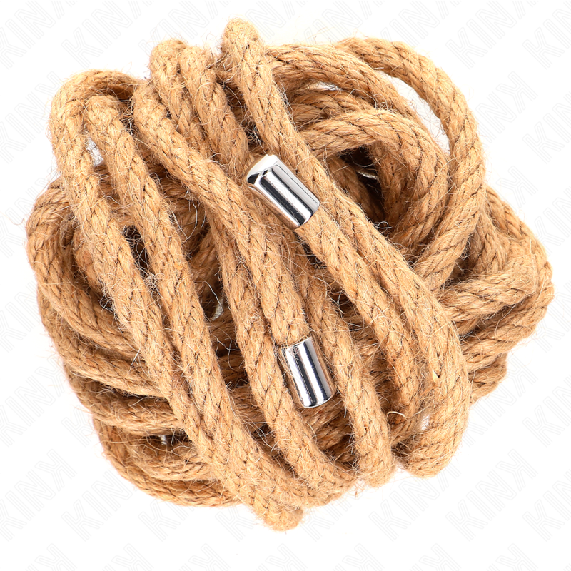 KINK - HEMP ROPE WITH METAL HEAD 5 METER - NOCTURNA DESIRES