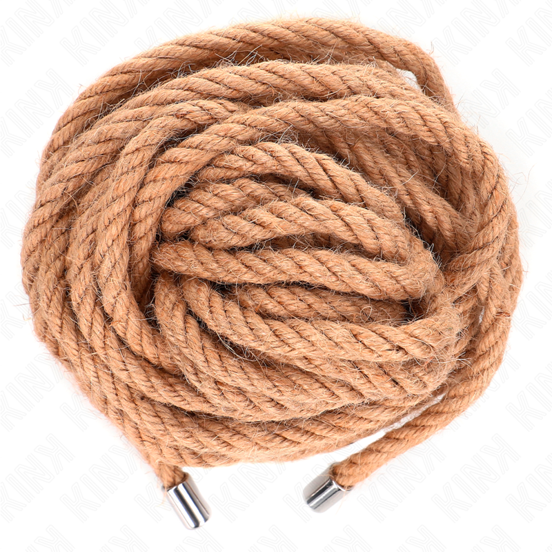 KINK - HEMP ROPE WITH METAL HEAD 10 METER - NOCTURNA DESIRES
