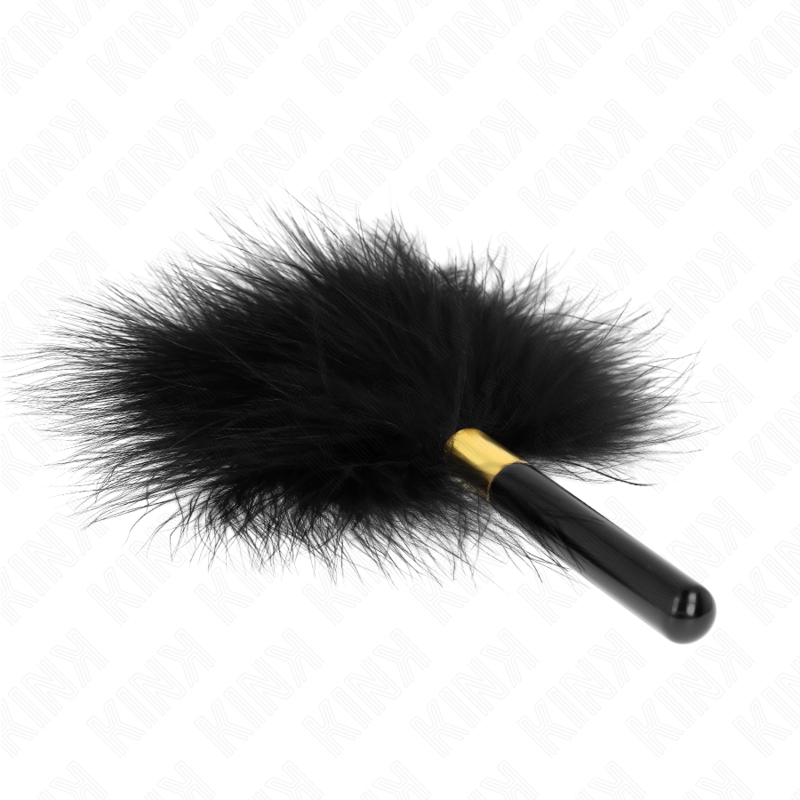 KINK - BLACK GOLD METAL TICKLE FEATHERS 18 CM - NOCTURNA DESIRES