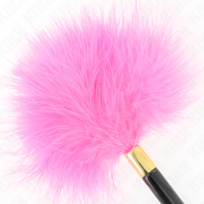 KINK - FUCHSIA GOLD METAL TICKLE FEATHERS 18 CM - NOCTURNA DESIRES