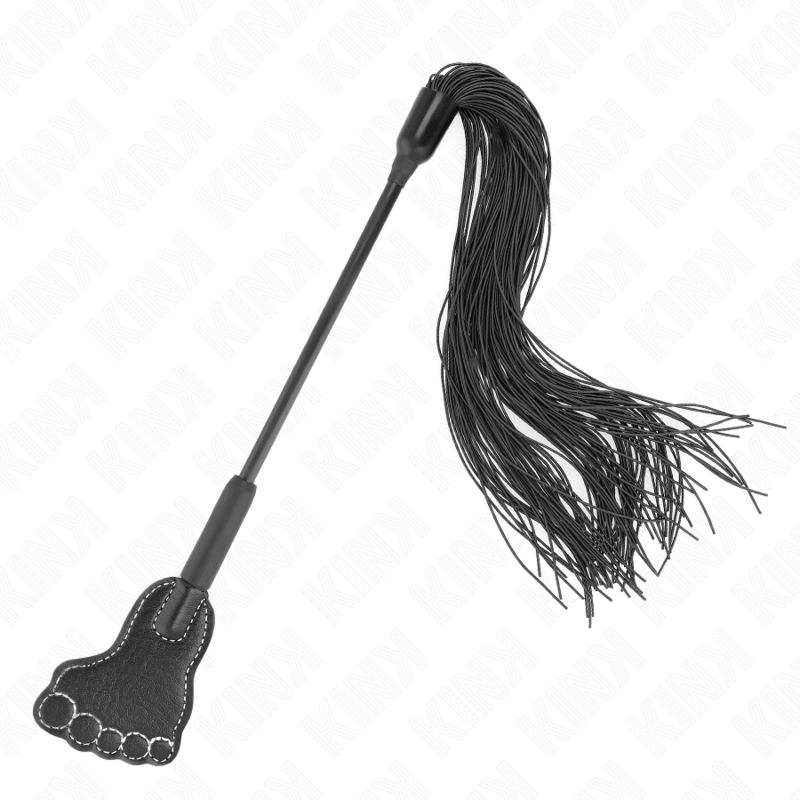 KINK - FOOT SHAPED PADDLE WITH TASSEL WHIP 31 CM - NOCTURNA DESIRES