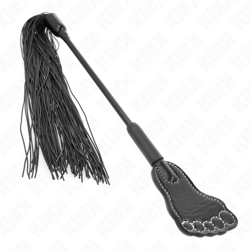 KINK - FOOT SHAPED PADDLE WITH TASSEL WHIP 31 CM - NOCTURNA DESIRES