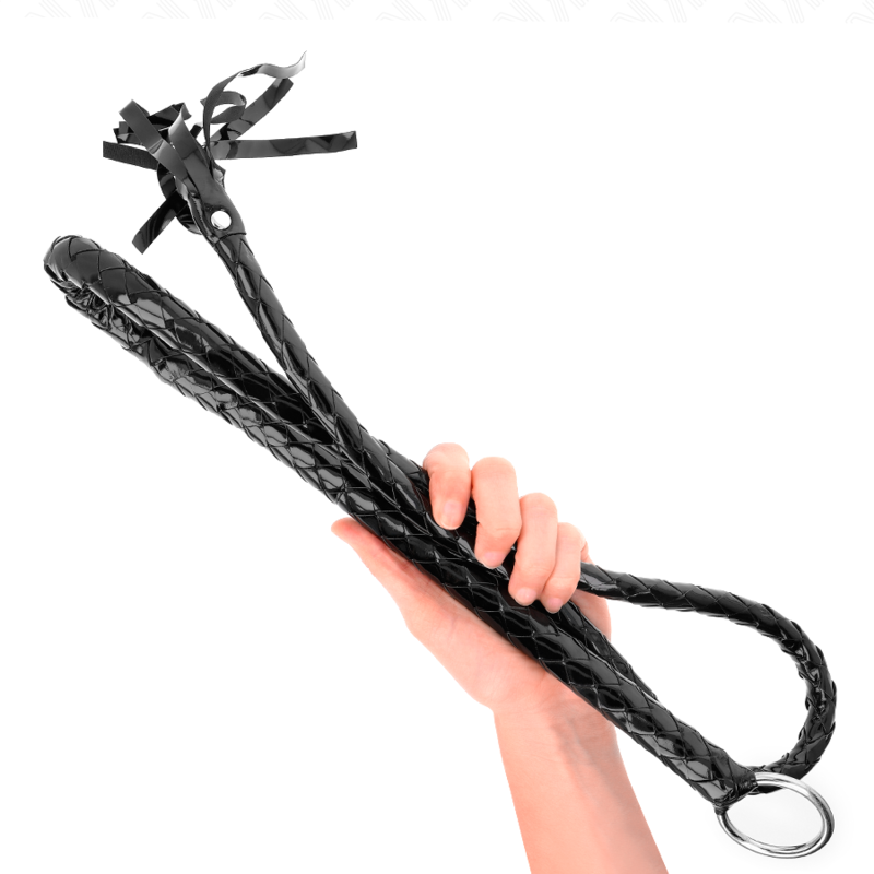 KINK - LONG SHINY PVC WHIP 138 CM - NOCTURNA DESIRES