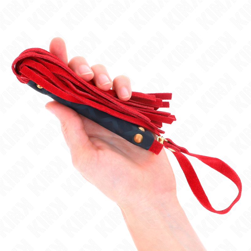 KINK - RED SUEDE MINI WHIP 30 CM - NOCTURNA DESIRES