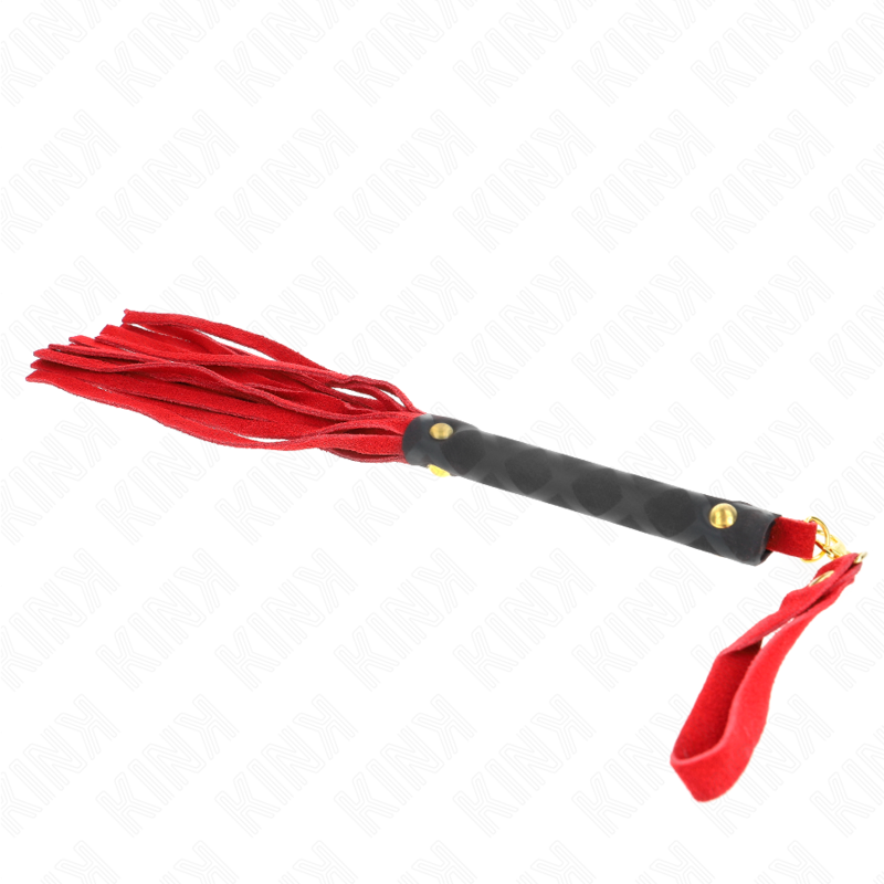 KINK - RED SUEDE MINI WHIP 30 CM - NOCTURNA DESIRES