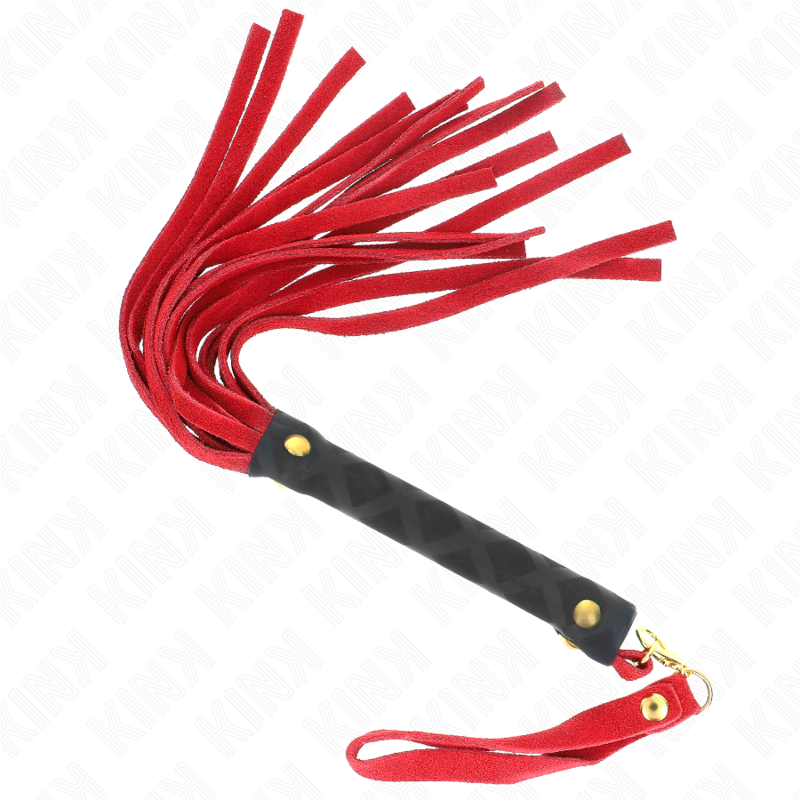 KINK - RED SUEDE MINI WHIP 30 CM - NOCTURNA DESIRES