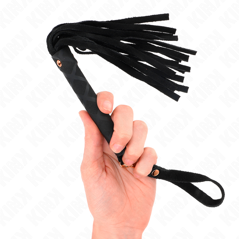 KINK - BLACK SUEDE MINI WHIP 30 CM - NOCTURNA DESIRES