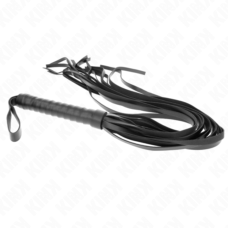 KINK - NEGRO SHORT HANDLE LONG TAIL WHIP 70 CM - NOCTURNA DESIRES