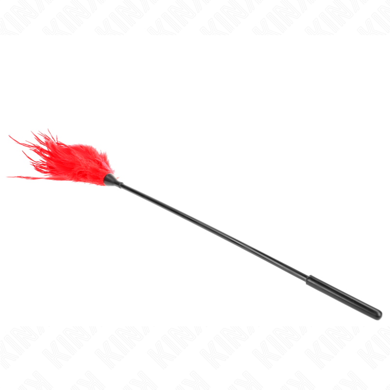 KINK - MULTIPLE RED TICKLE FEATHERS 45 CM - NOCTURNA DESIRES