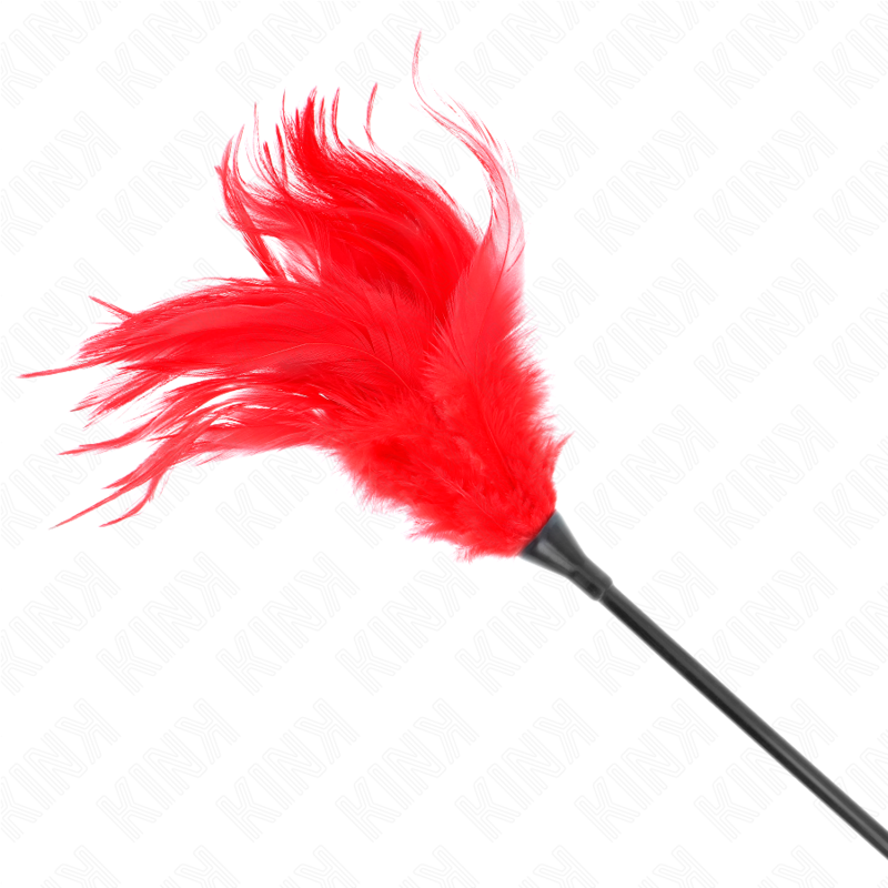 KINK - MULTIPLE RED TICKLE FEATHERS 45 CM - NOCTURNA DESIRES