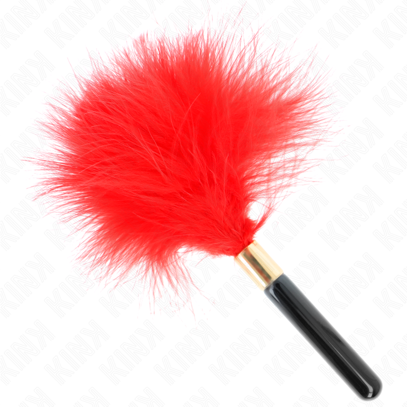 KINK - RED GOLD METAL TICKLE FEATHERS 18 CM - NOCTURNA DESIRES