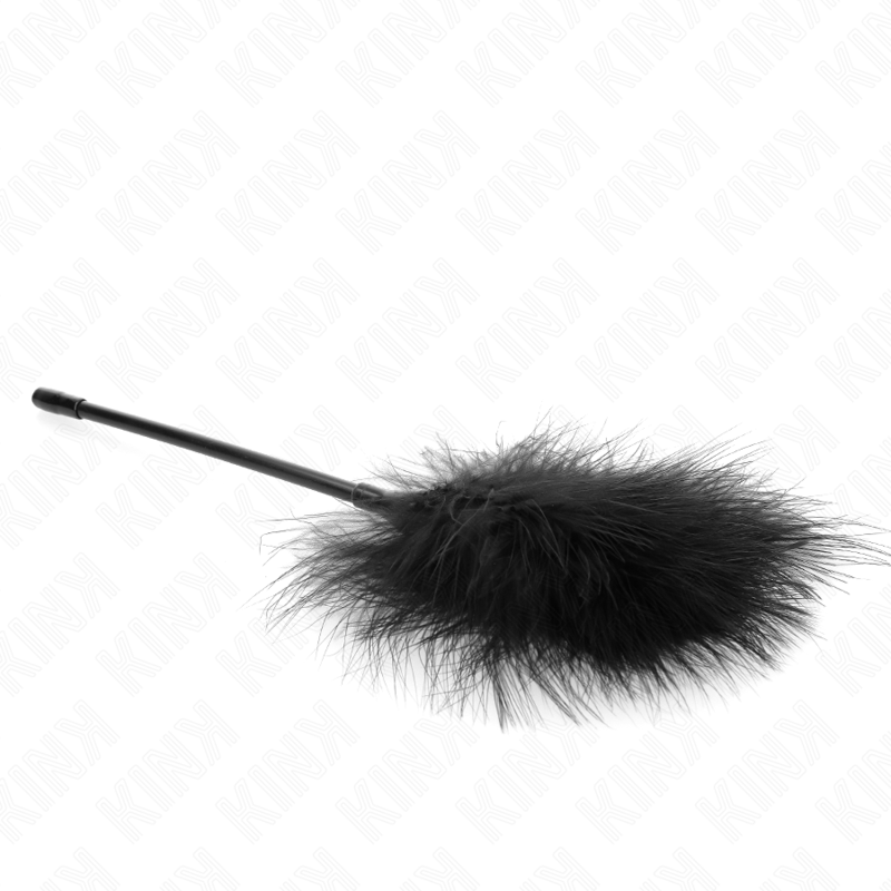 KINK - BLACK TICKLE FEATHERS USED FOR THE BONDAGE KIT 27 CM - NOCTURNA DESIRES