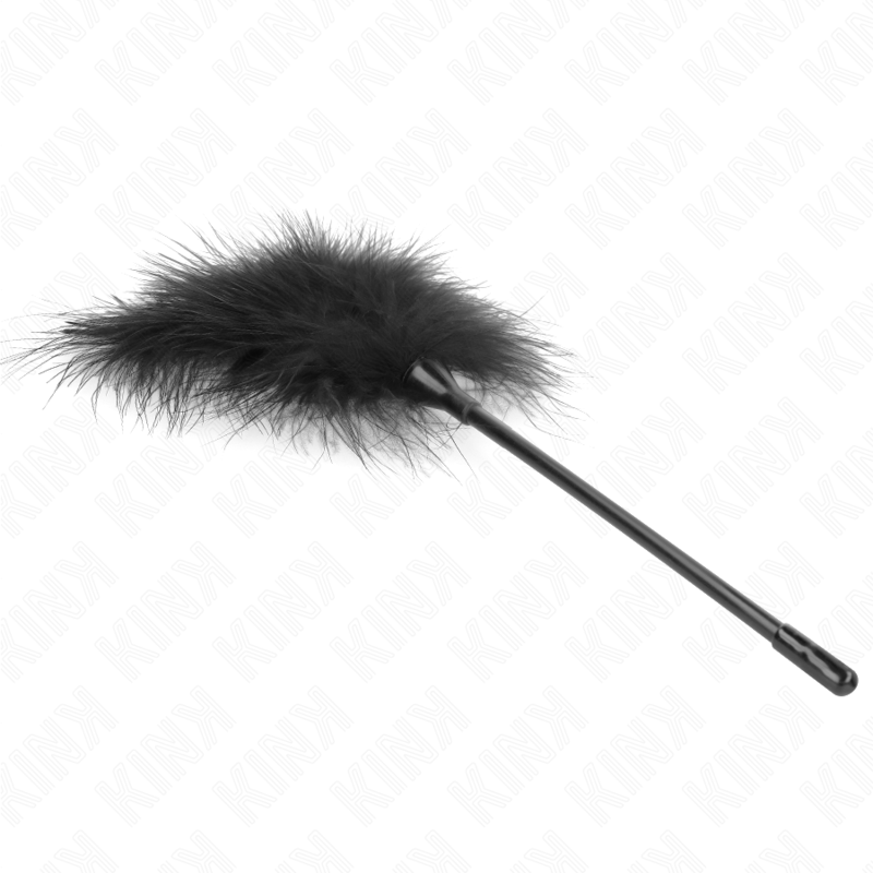 KINK - BLACK TICKLE FEATHERS USED FOR THE BONDAGE KIT 27 CM - NOCTURNA DESIRES