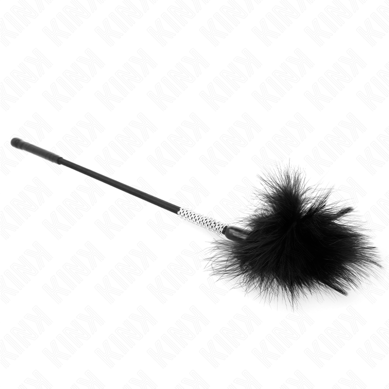 KINK - TICKLE FEATHERS WITH RHINESTONE HANDLE 50 CM - NOCTURNA DESIRES