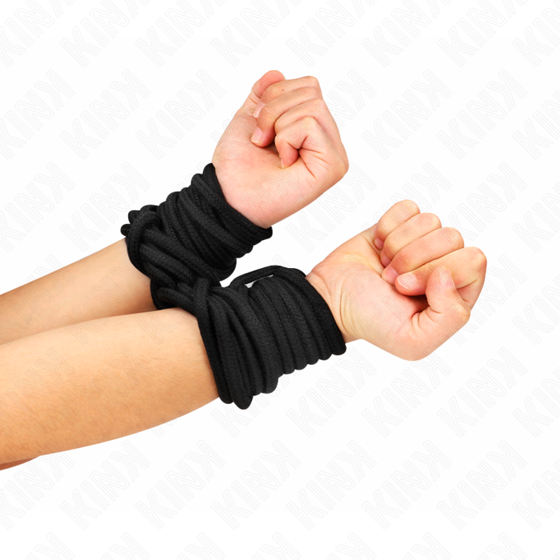 KINK - COTTON ROPE 20 METER BLACK - NOCTURNA DESIRES