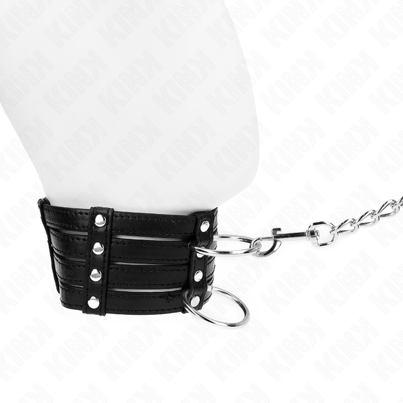 KINK - NECKLACE WITH BELT 65 CM SUB STYLE ADJUSTABLE 35-51 CM X 7 CM - NOCTURNA DESIRES