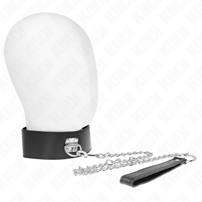KINK - BASIC MODEL COLLAR WITH LEASH 65 CM MODEL 0 - NOCTURNA DESIRES