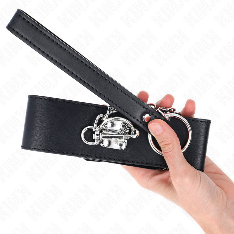 KINK - BASIC MODEL COLLAR WITH LEASH 65 CM MODEL 0 - NOCTURNA DESIRES