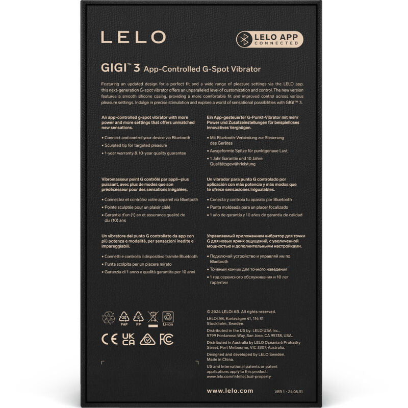 LELO - GIGI™ 3 G-SPOT VIBRATOR PINK - NOCTURNA DESIRES