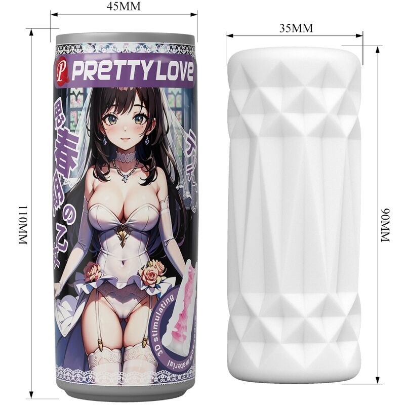 PRETTY LOVE - MALE MASTURBATOR CAN MODEL 2 - NOCTURNA DESIRES