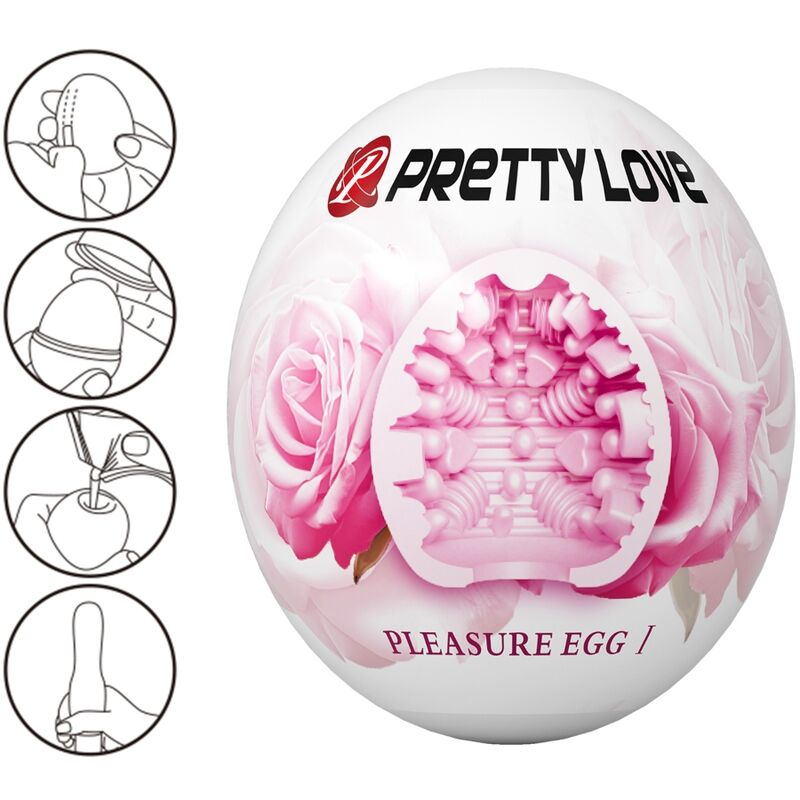 PRETTY LOVE - MALE MASTURBATOR EGG PINK - NOCTURNA DESIRES