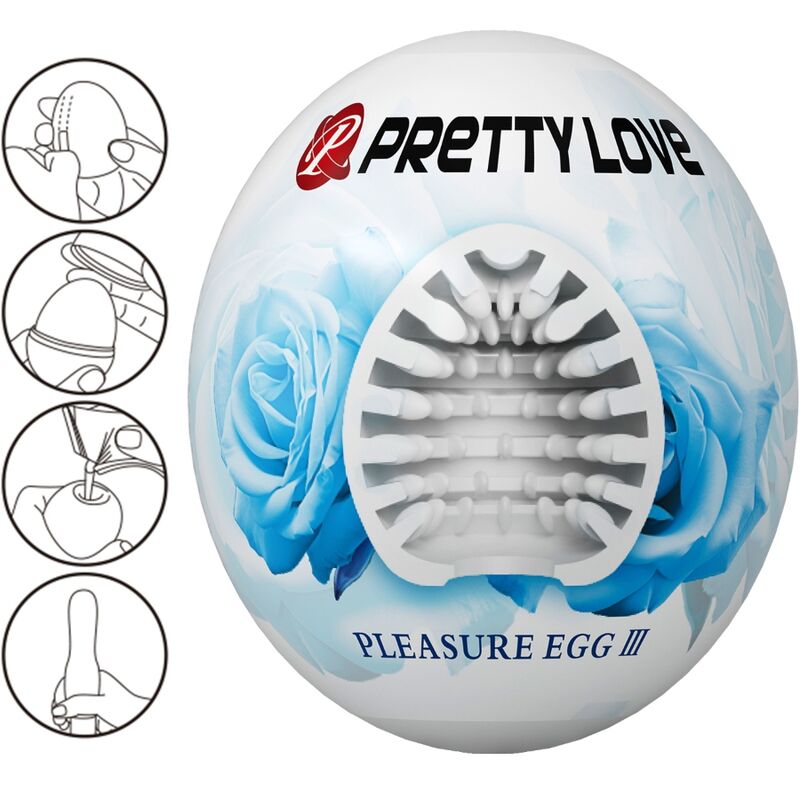 PRETTY LOVE - MALE MASTURBATOR EGG WHITE - NOCTURNA DESIRES