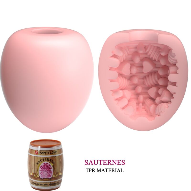 PRETTY LOVE - MALE MASTURBATOR EGG PINK MODEL 2 - NOCTURNA DESIRES