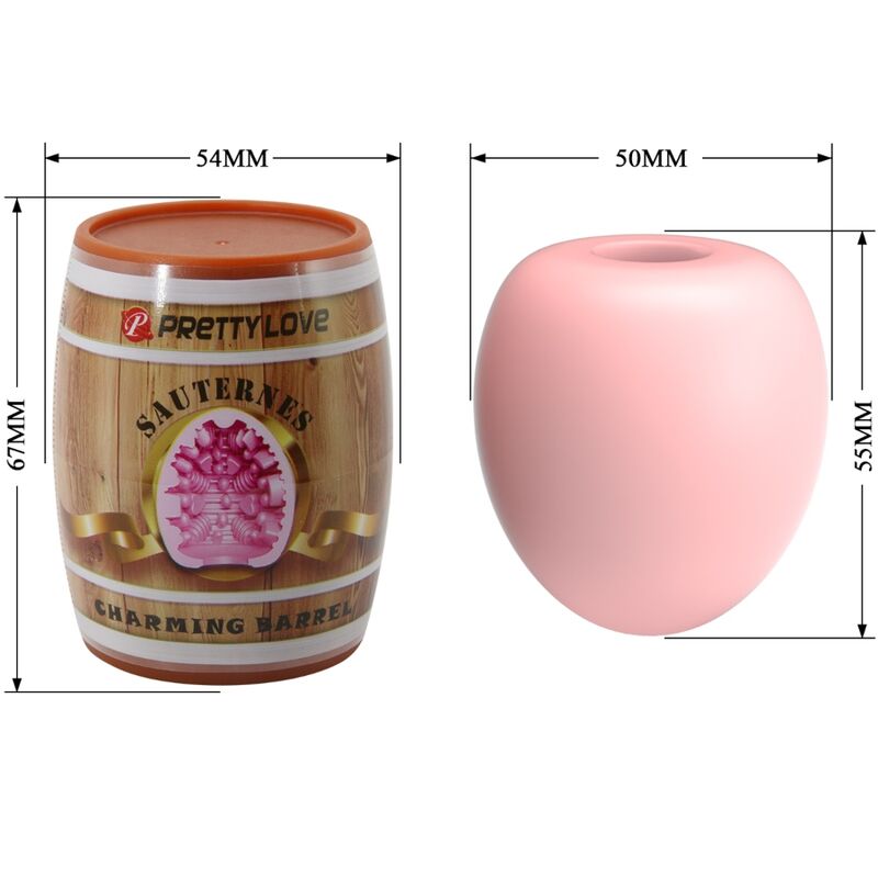 PRETTY LOVE - MALE MASTURBATOR EGG PINK MODEL 2 - NOCTURNA DESIRES