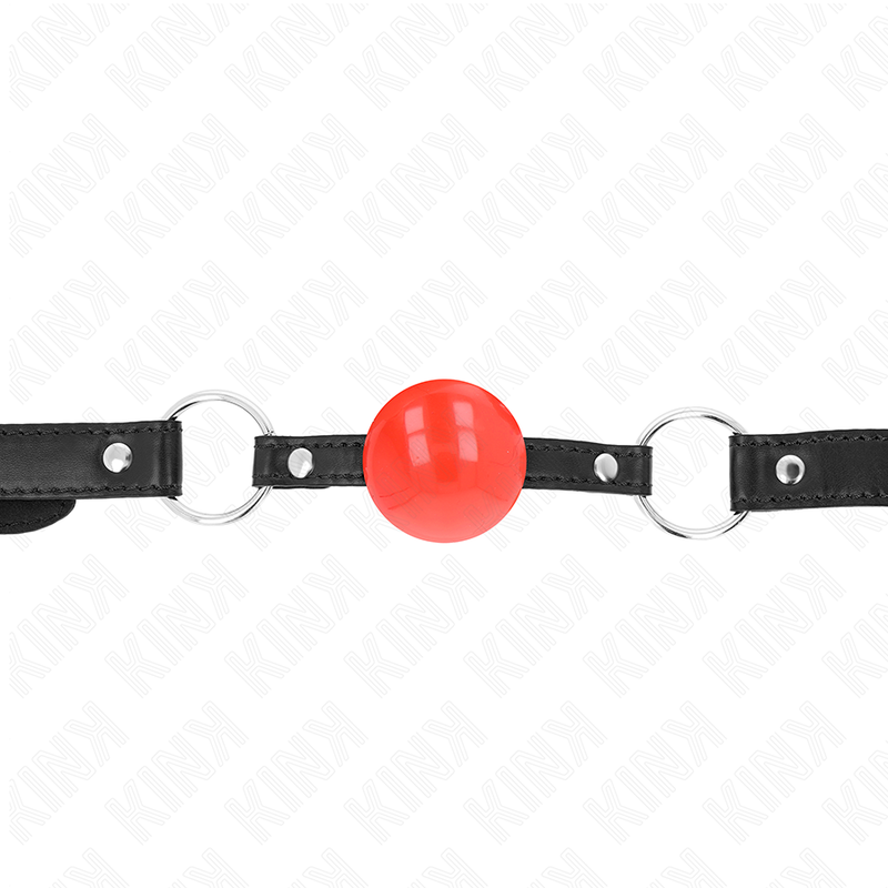 KINK - RED TPE BALL 4 CM GAG 60 x 2 CM - NOCTURNA DESIRES