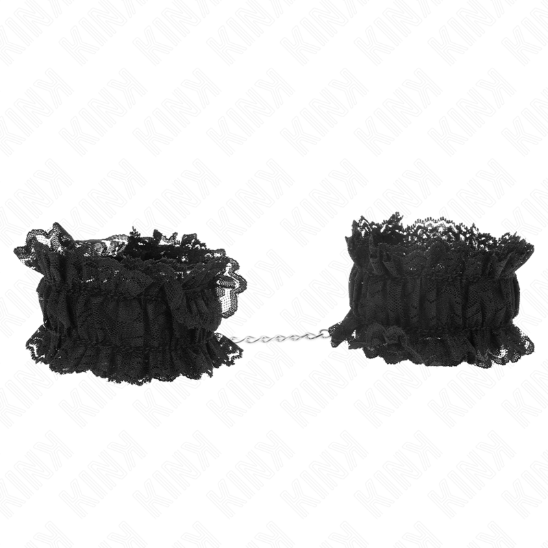 KINK - LACE ELASTIC WRIST RESTRAINTS NEGRO - NOCTURNA DESIRES