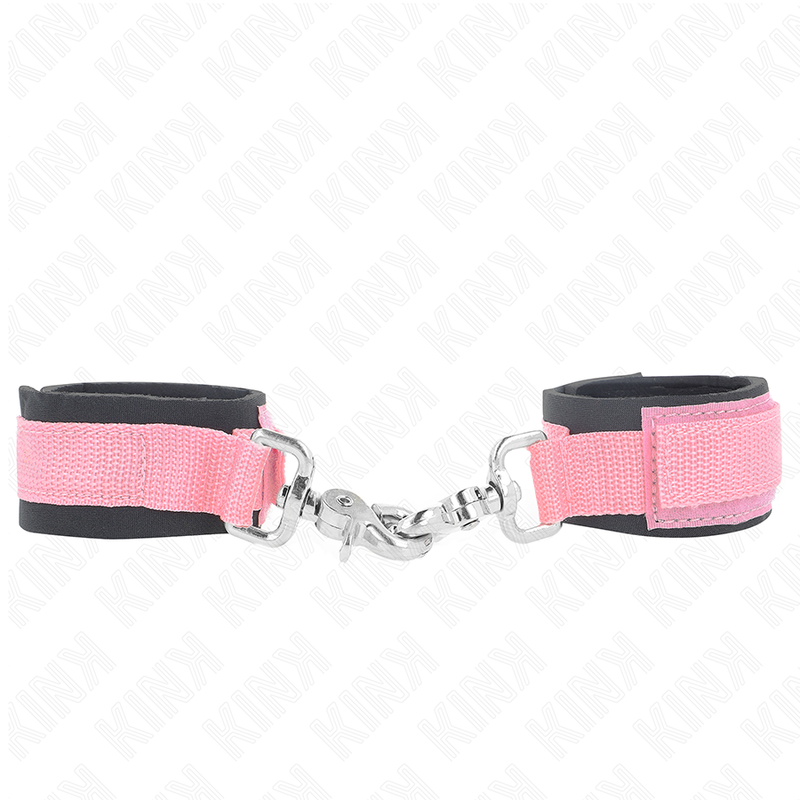 KINK - ADJUSTABLE NEOPRENE WRIST RESTRAINTS PINK ADJUSTABLE 22-34 CM - NOCTURNA DESIRES