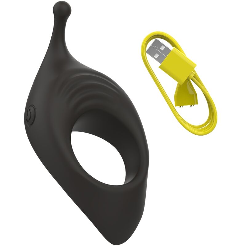 B SWISH - BCHARMED RHYTHM INFINITE DELUXE PENIS RING 15 VIBRATIONS BLACK - NOCTURNA DESIRES