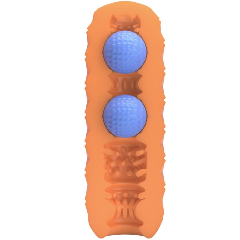 PRETTY LOVE - TWIN BALLS MALE MASTURBATOR ORANGE - NOCTURNA DESIRES
