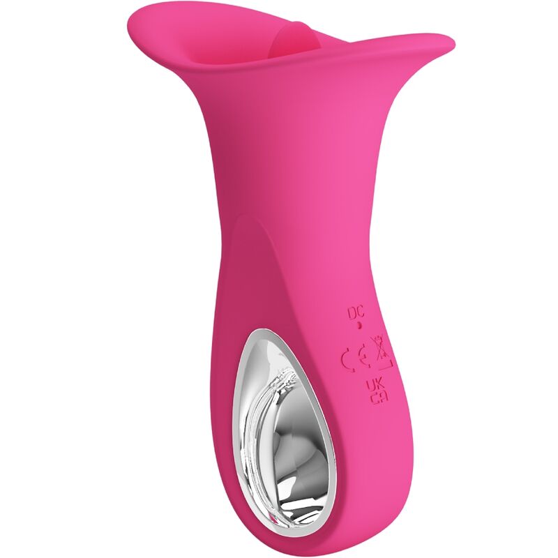 PRETTY LOVE - CLYDE ORAL VIBRATOR VIBRATING TONGUE 12 VIBRATIONS PINK - NOCTURNA DESIRES