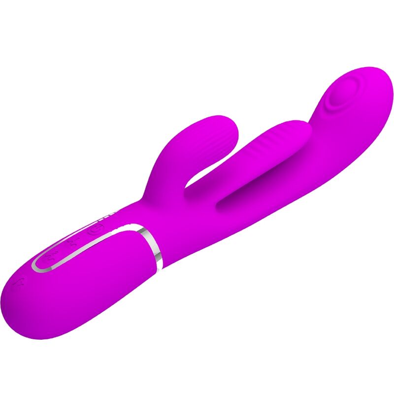 PRETTY LOVE - SHANIA TRIPLE RABBIT VIBRATOR MULTIFUNCTION PINK - NOCTURNA DESIRES