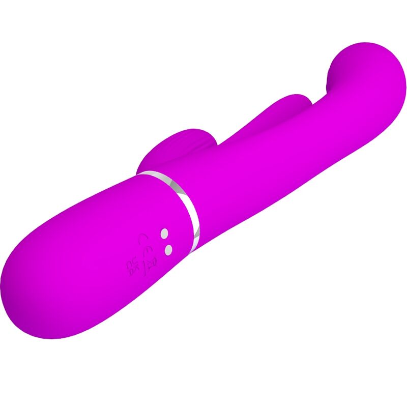 PRETTY LOVE - SHANIA TRIPLE RABBIT VIBRATOR MULTIFUNCTION PINK - NOCTURNA DESIRES