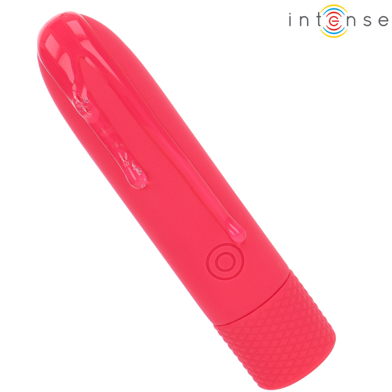INTENSE - SYMONE USB RECHARGEABLE VIBRATING BULLET 8 VIBRATIONS RED 10 X 2.2 CM - NOCTURNA DESIRES