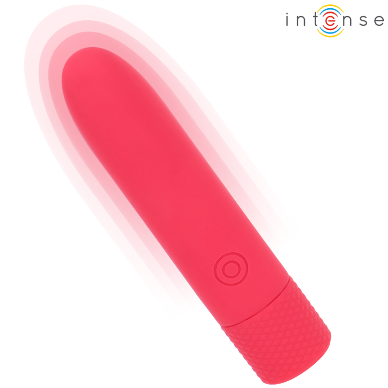 INTENSE - SYMONE USB RECHARGEABLE VIBRATING BULLET 8 VIBRATIONS RED 10 X 2.2 CM - NOCTURNA DESIRES