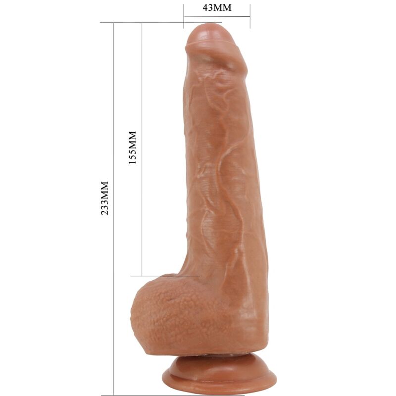 PRETTY LOVE - DRACO REALISTIC DILDO 23 CM MODEL 2 FLESH - NOCTURNA DESIRES