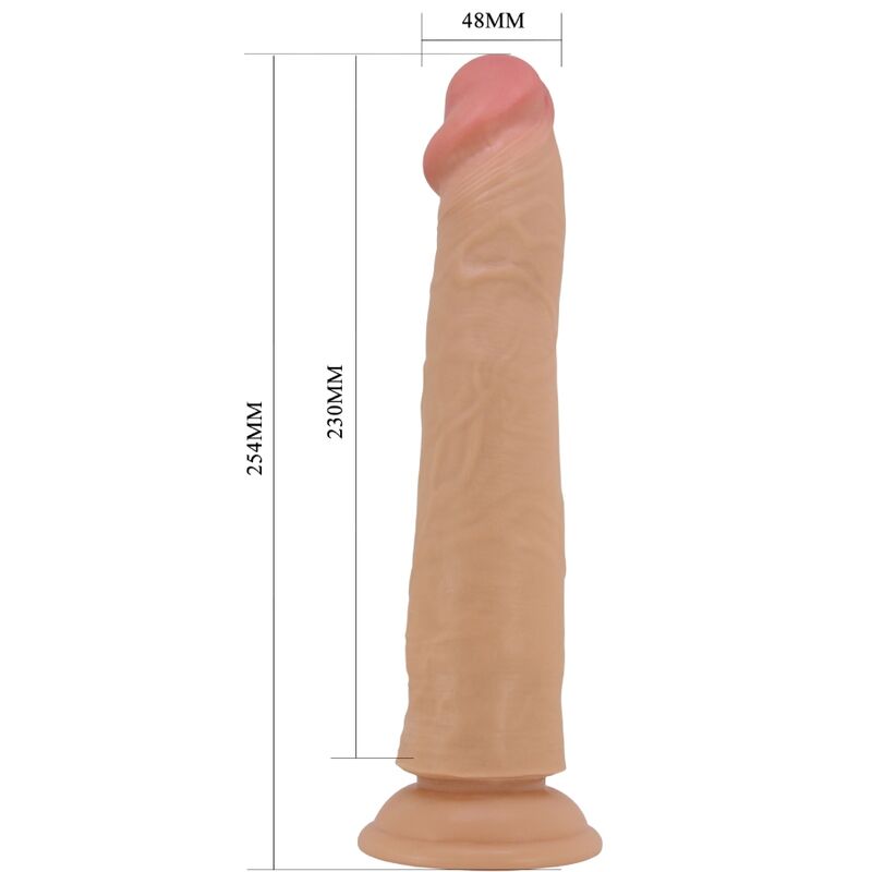 PRETTY LOVE - SHARIFE REALISTIC DILDO 25 CM FLESH - NOCTURNA DESIRES