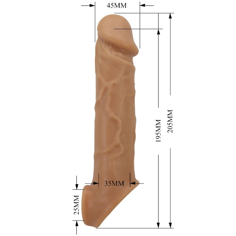 PRETTY LOVE - REALISTIC SKIN PENIS SLEEVE FLESH - NOCTURNA DESIRES