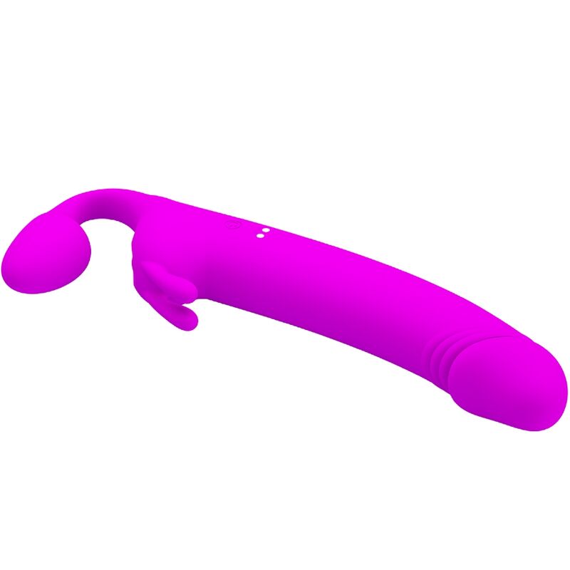 PRETTY LOVE - ZANINI STRAPLESS STRAP-ON 10 VIBRATIONS PURPLE - NOCTURNA DESIRES